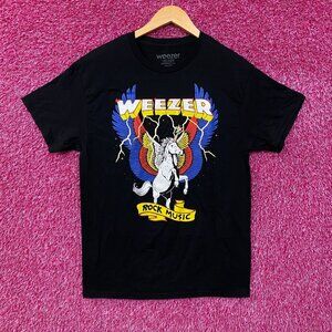 Weezer Rock Music Pegasus Retro Style T-Shirt Medium